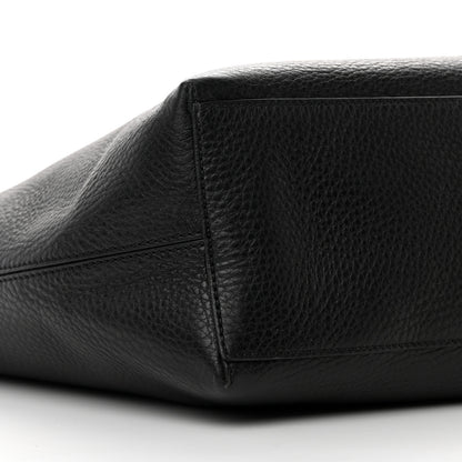 Valentino Garavani Grained Calfskin Rockstud Shoulder Tote Black 8 of 14