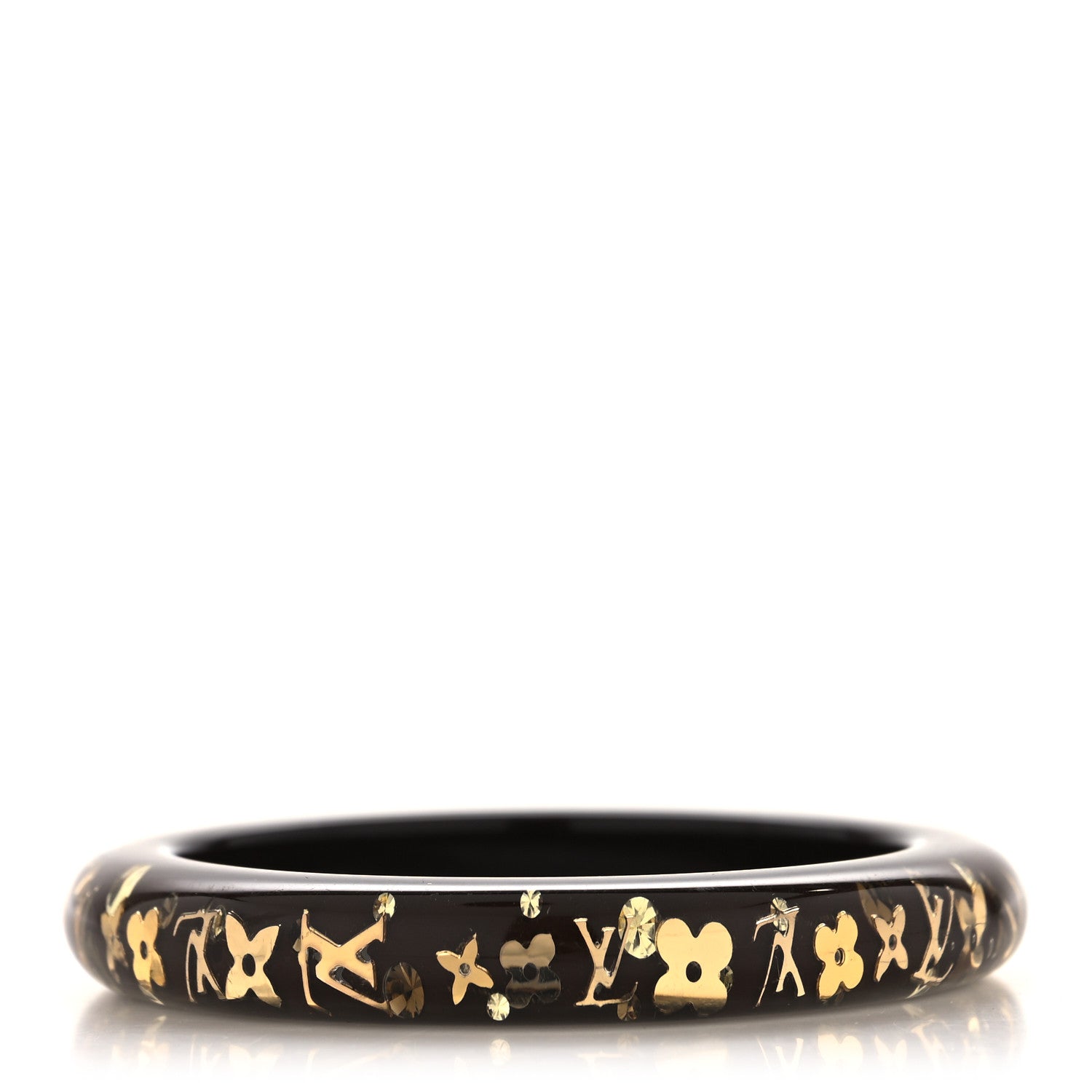 Louis Vuitton Resin Swarovski Medium Inclusion Bracelet PM Marron 3 of 3