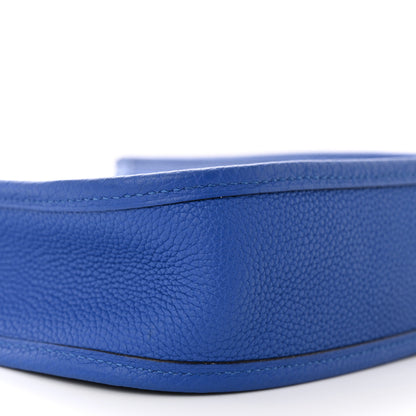 Hermes Taurillon Clemence Evelyne TPM Bleu Zellige 9 of 11