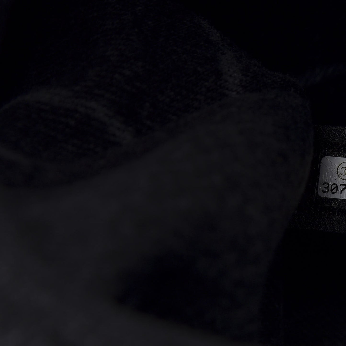 Denim Quilted CC Print Jumbo Single Flap Black