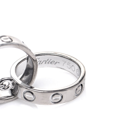 Cartier 18K White Gold Interlocking LOVE Necklace 4 of 4