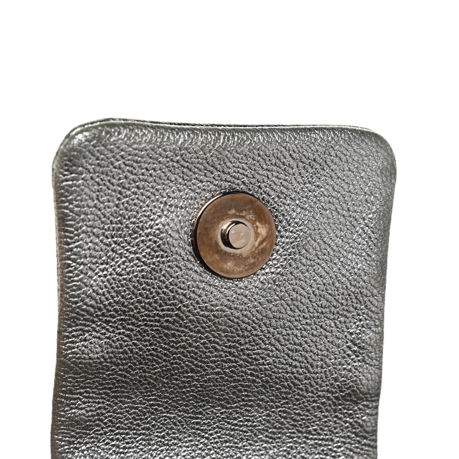 Chanel Metallic Deerskin Luxe Ligne Flap Silver 14 of 21