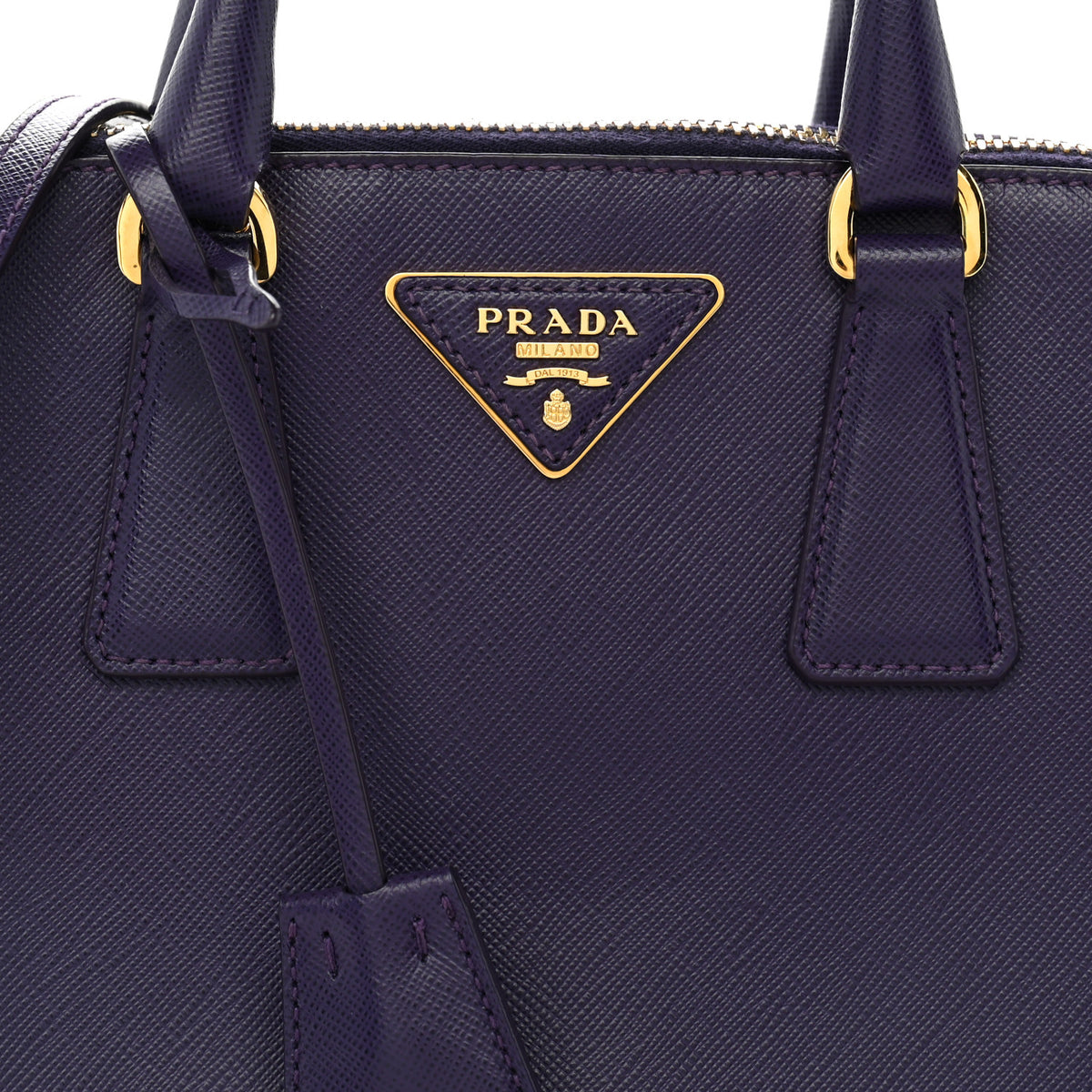 Saffiano Lux Small Promenade Tote Bluette Viola
