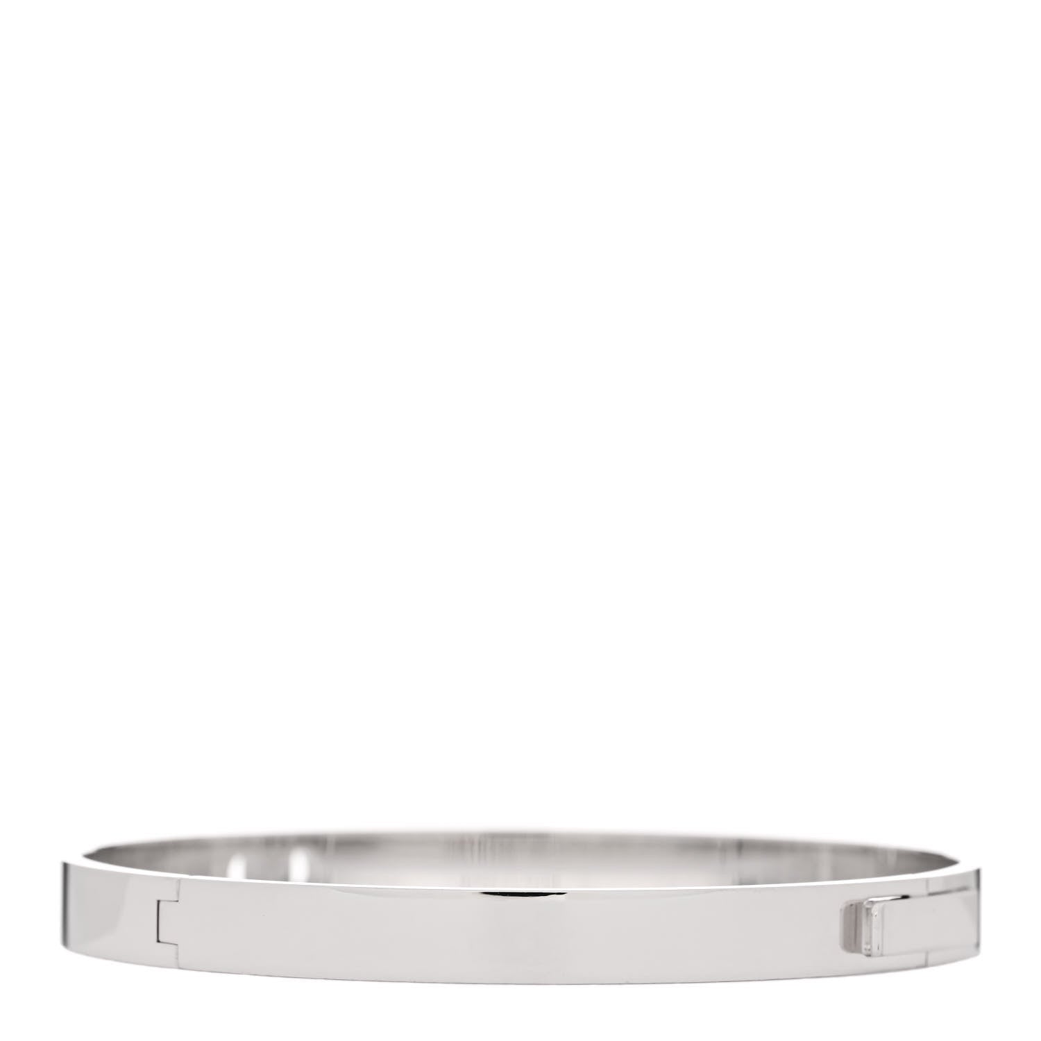 Hermes 18K White Gold Diamond PM H D'Ancre Bracelet XS 2 of 3