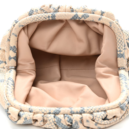 Bottega Veneta Goatskin Python Embossed Teen Pouch Cantaloupe 5 of 9