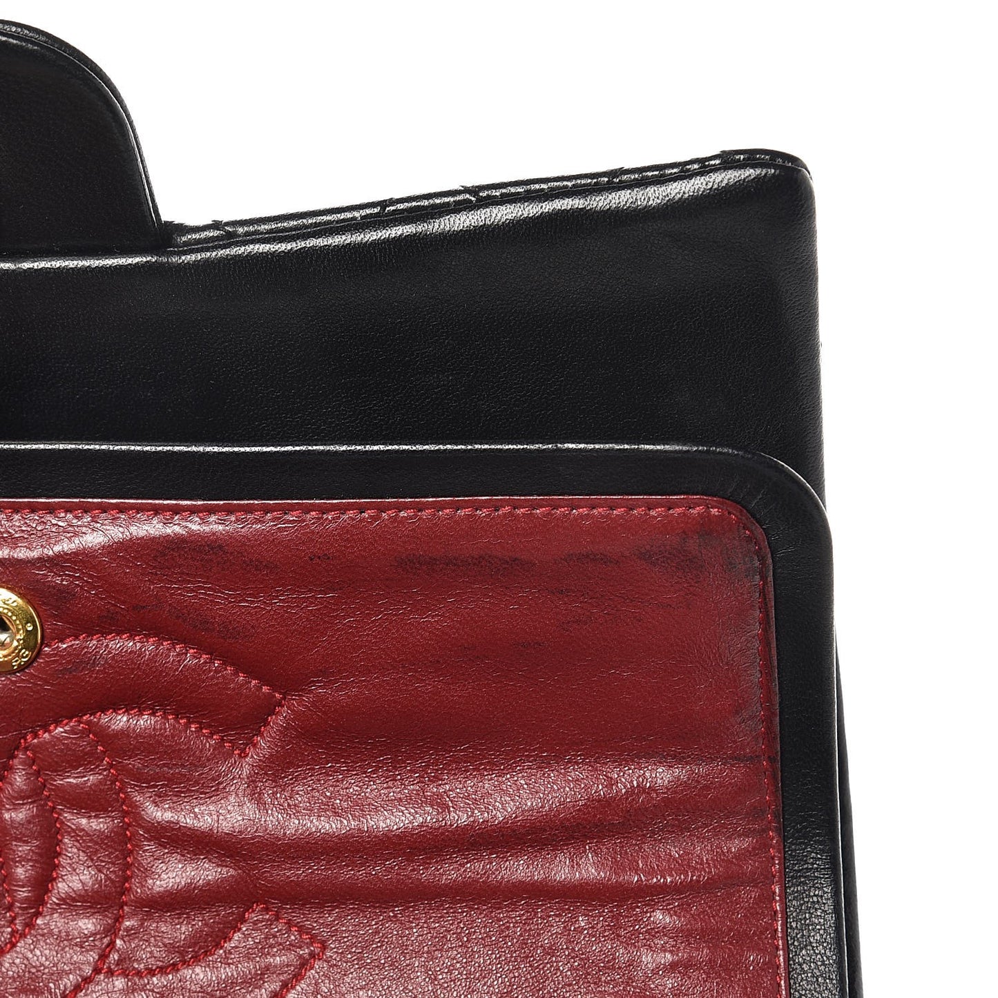 Lambskin Quilted Small Double Flap Black