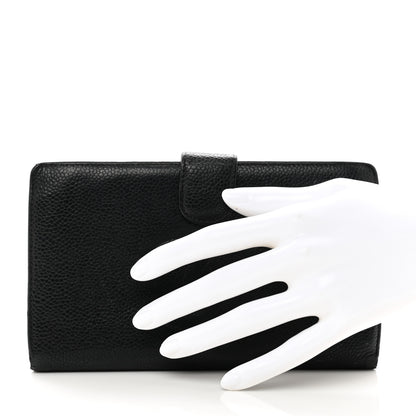 Chanel Caviar Timeless CC Zipped Pocket Wallet Black 2 of 12