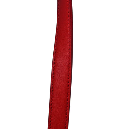 Saint Laurent Lambskin Teddy Drawstring Bag Eros Red 16 of 16