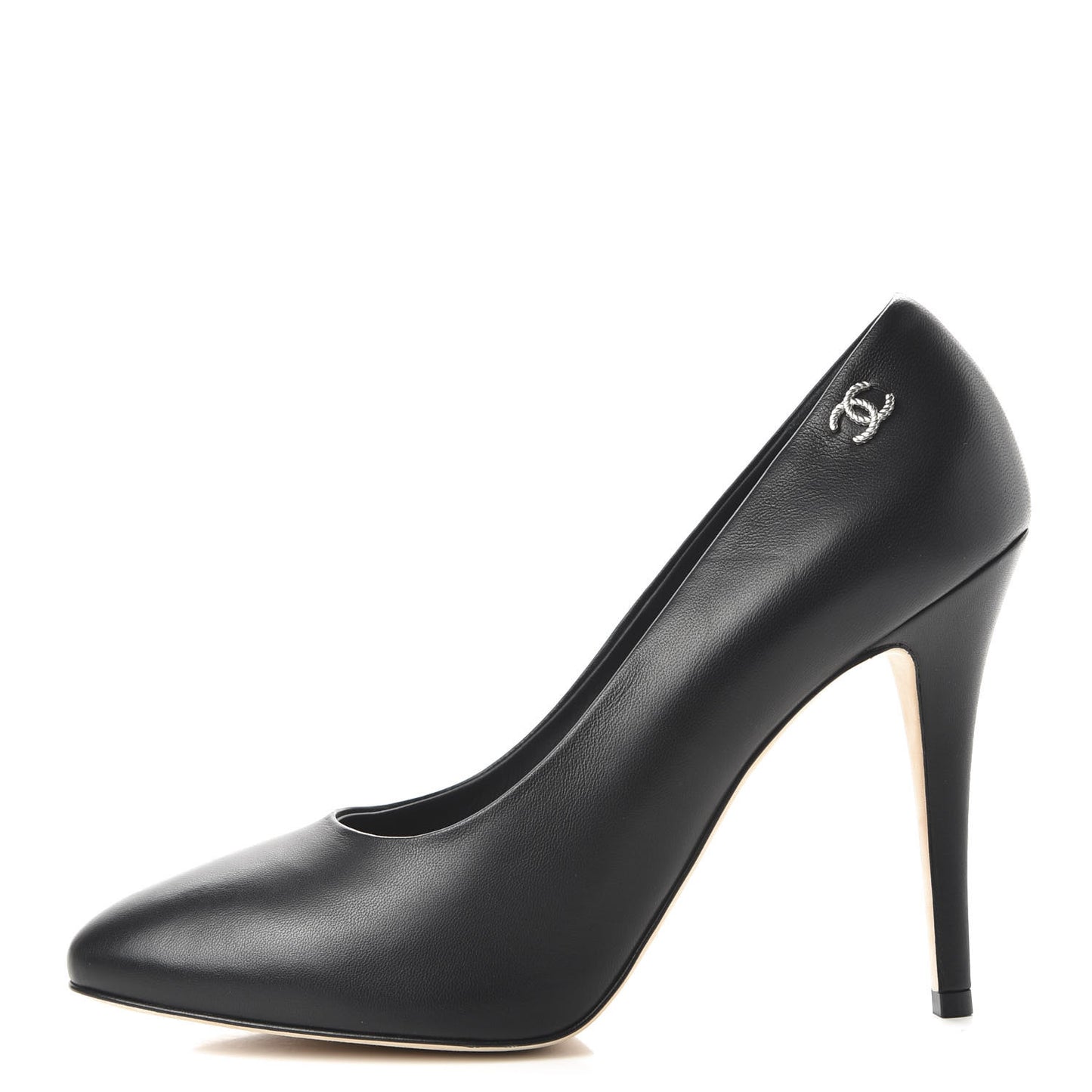 Lambskin CC Pumps 40.5 Black