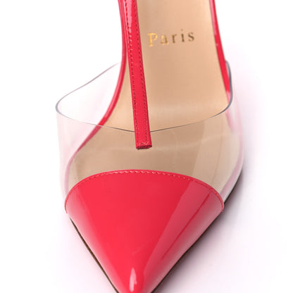 Christian Louboutin Patent PVC Nosy 100 Pumps 37.5 Begonia 8 of 14