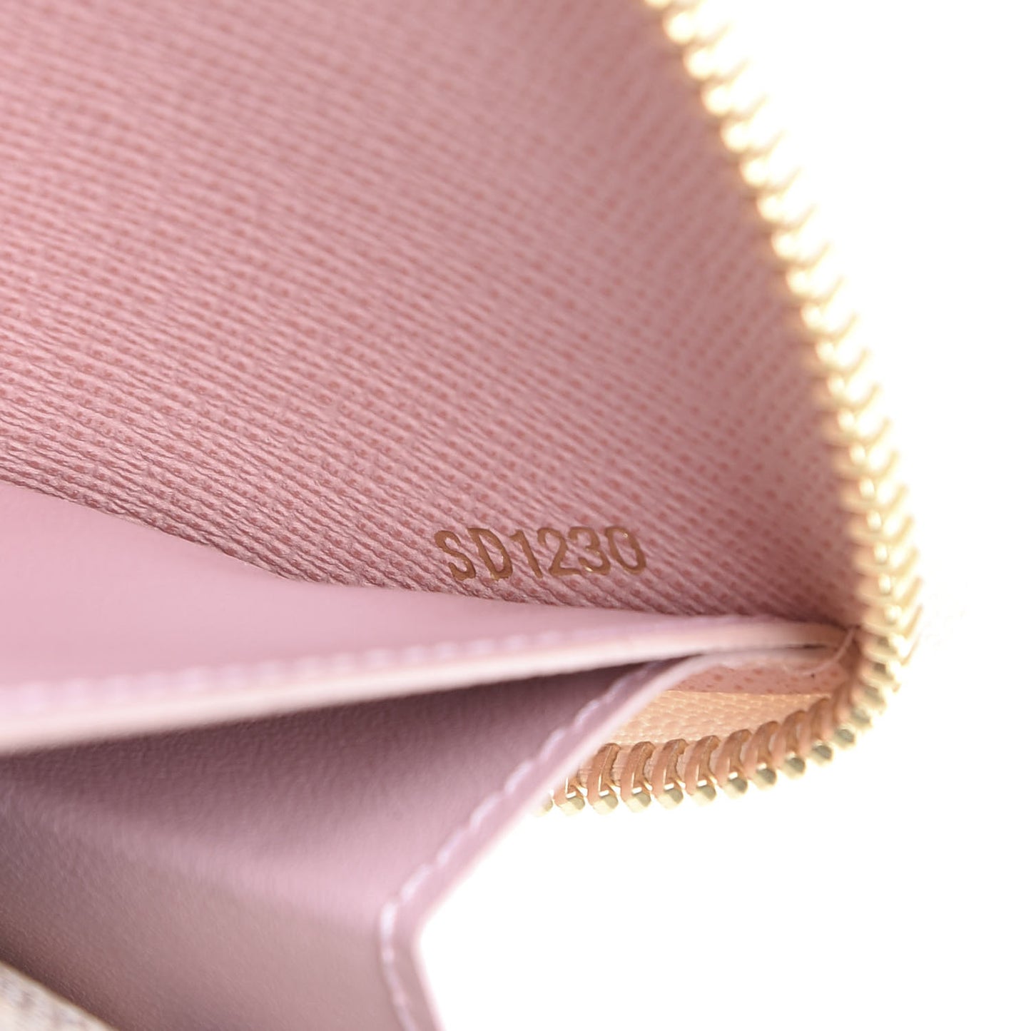 Damier Azur Clemence Wallet Rose Ballerine