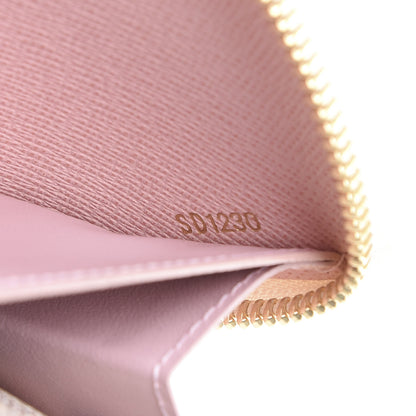 Louis Vuitton Damier Azur Clemence Wallet Rose Ballerine 6 of 7
