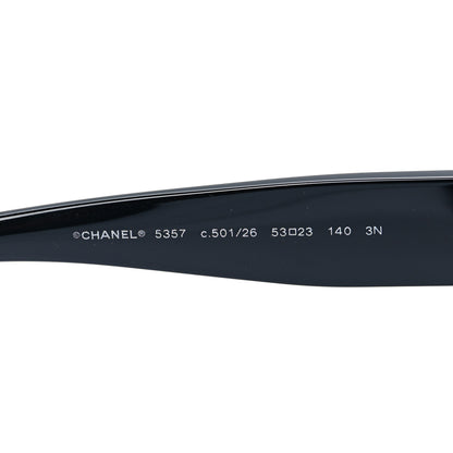 Chanel Acetate Square Sunglasses 5357 Black 7 of 7