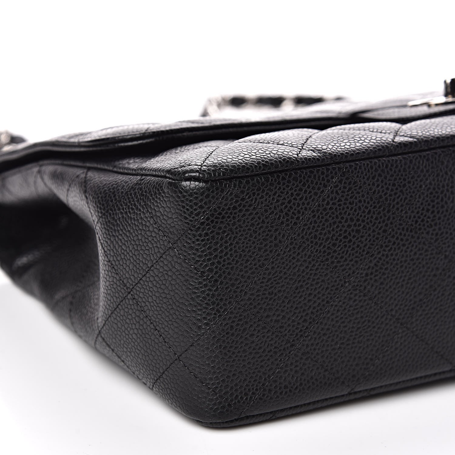 Chanel Caviar Quilted Jumbo Single Flap Black 8 of 13