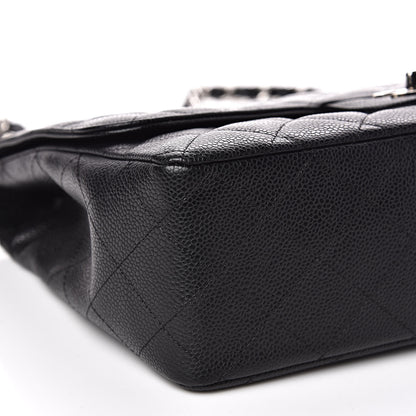 Chanel Caviar Quilted Jumbo Single Flap Black 8 of 13