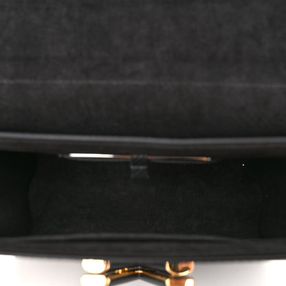 Louis Vuitton Epi Twist Shoulder Bag MM Matte Black Gold 6 of 10