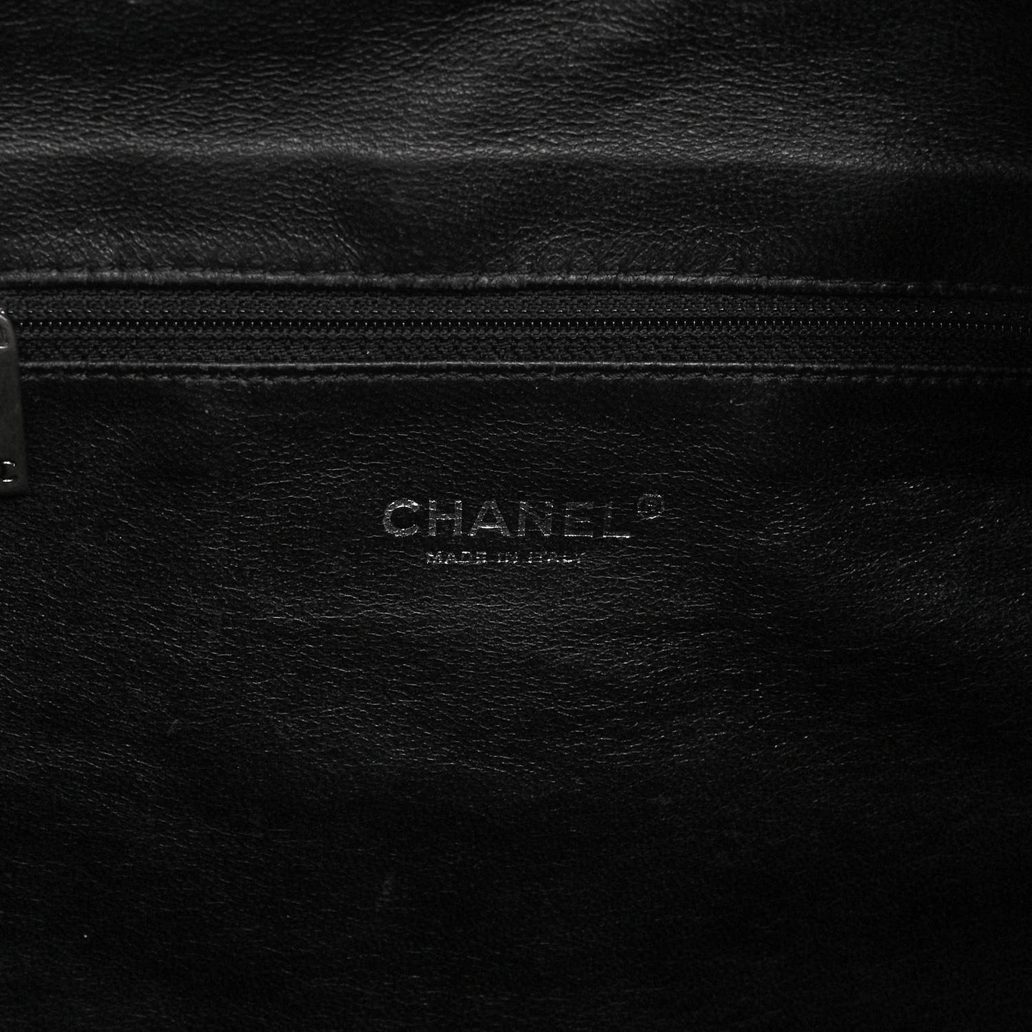 Calfskin Modern Chain Hobo Black