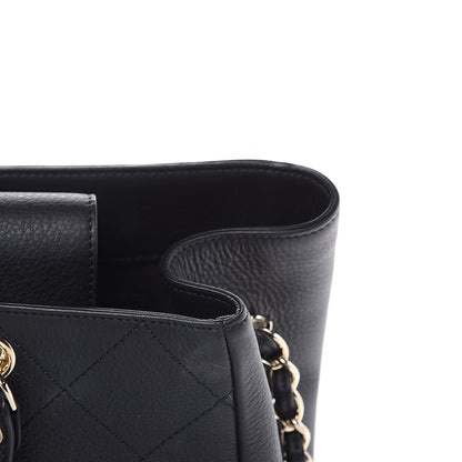 Chanel Bullskin Stitched Medium Shopping Bag Black 11 of 12