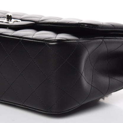 Chanel Lambskin Quilted Jumbo Double Flap Black 6 of 12