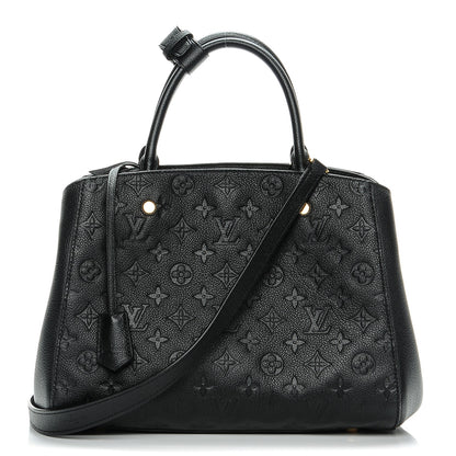 Louis Vuitton Empreinte Montaigne MM Black 1 of 8