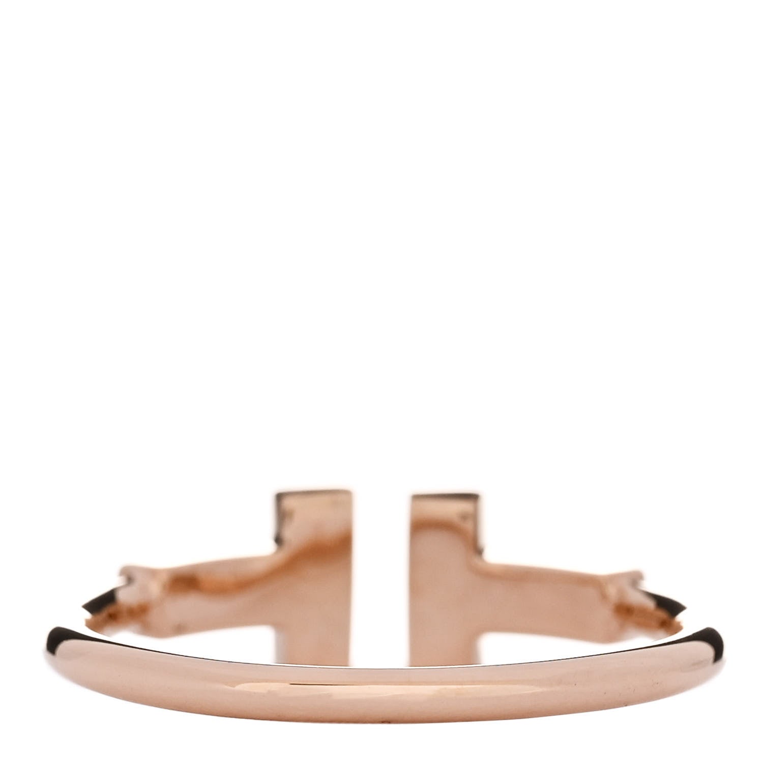 Tiffany 18K Rose Gold Diamond T Wire Ring 50 5.5 3 of 5