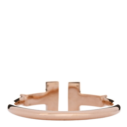 Tiffany 18K Rose Gold Diamond T Wire Ring 50 5.5 3 of 5