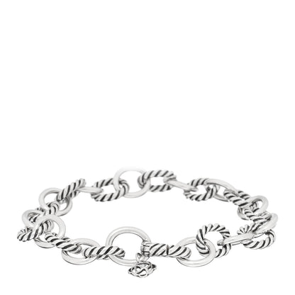 David Yurman Sterling Silver 10mm Medium Oval Link Bracelet 2 of 3