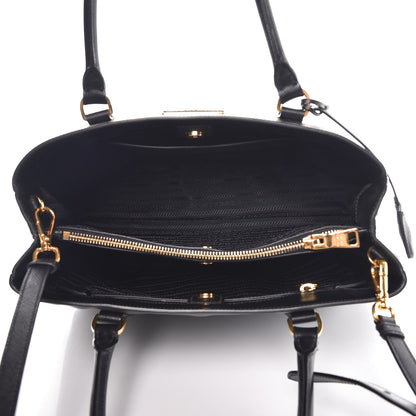 Prada Saffiano Lux Medium Tote Nero Black 6 of 13
