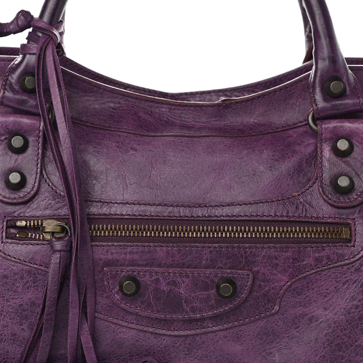 Balenciaga Agneau Classic Hardware City Raisin 8 of 10
