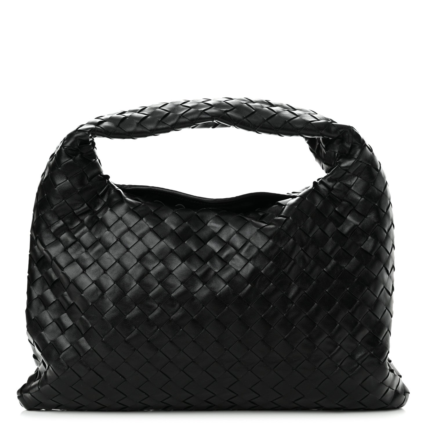 Bottega Veneta Calfskin Intrecciato Small Hop Black 1 of 10