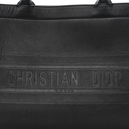 Christian Dior Calfskin Embossed Medium Book Tote Black 8 of 10