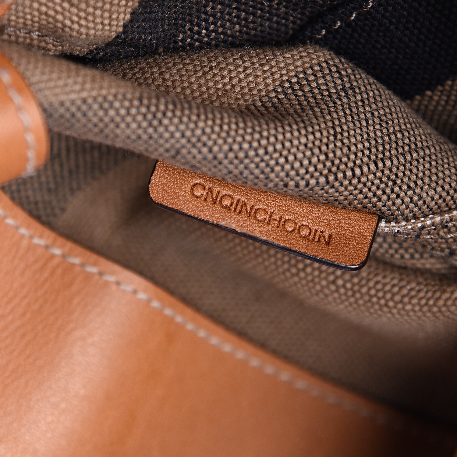Burberry Canvas Mega Check Medium Ashby Hobo Saddle Brown 7 of 11
