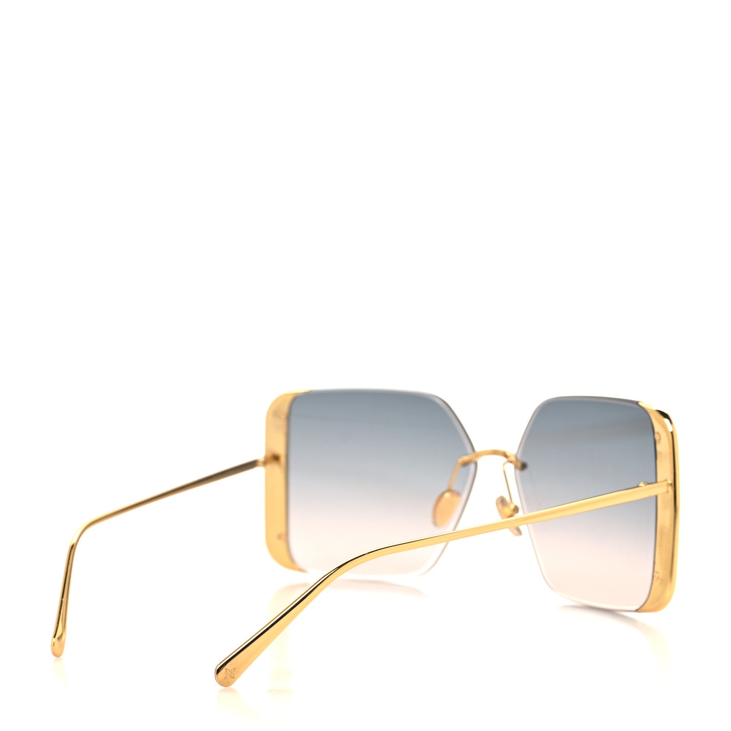 Louis Vuitton Metal LV Moon Square Sunglasses Z1994U Gold 4 of 8