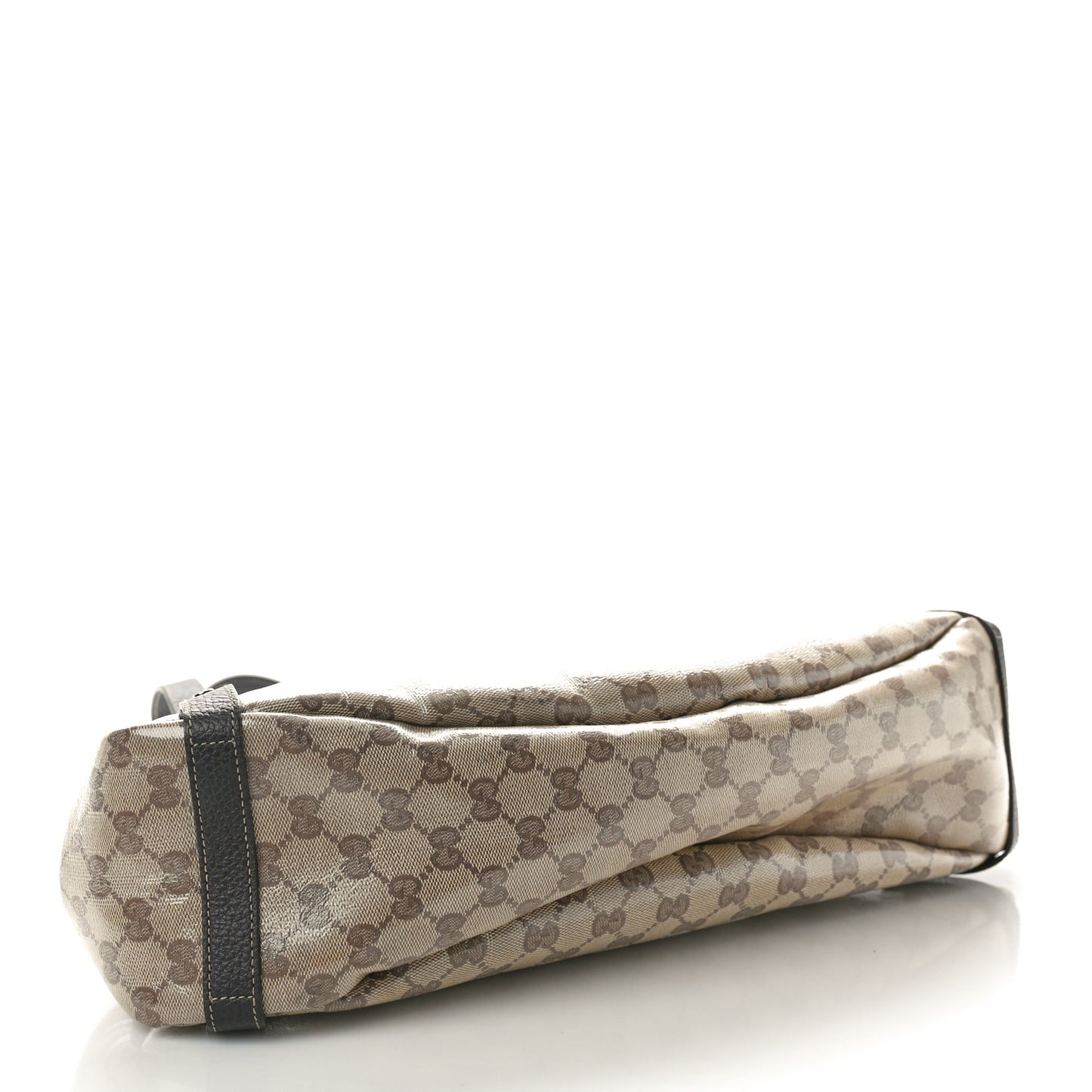 Crystal Monogram Medium Abbey Shoulder Bag Dark Brown