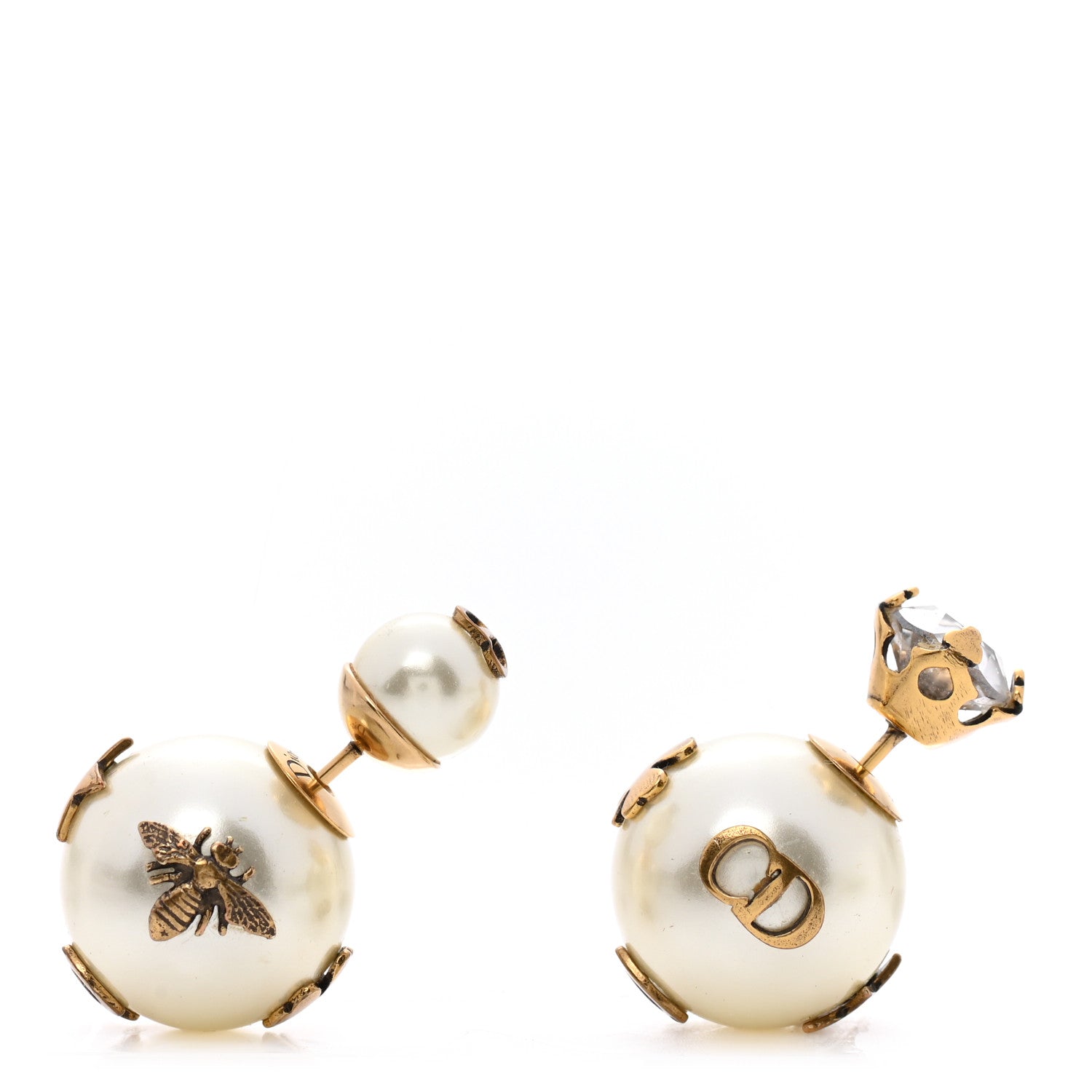 Christian Dior Mise En Dior Tribal Crystal Charm Earrings 1 of 4