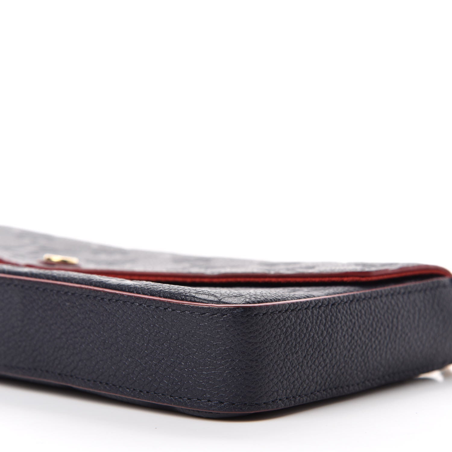 Louis Vuitton Empreinte Pochette Felicie Chain Wallet Marine Rouge 7 of 12