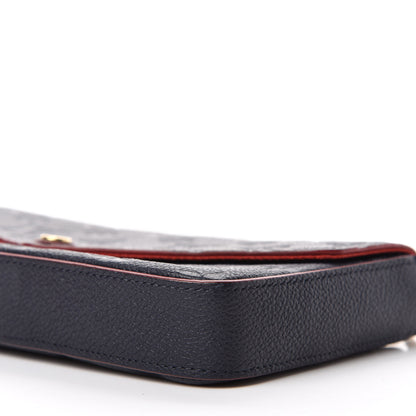 Louis Vuitton Empreinte Pochette Felicie Chain Wallet Marine Rouge 7 of 12