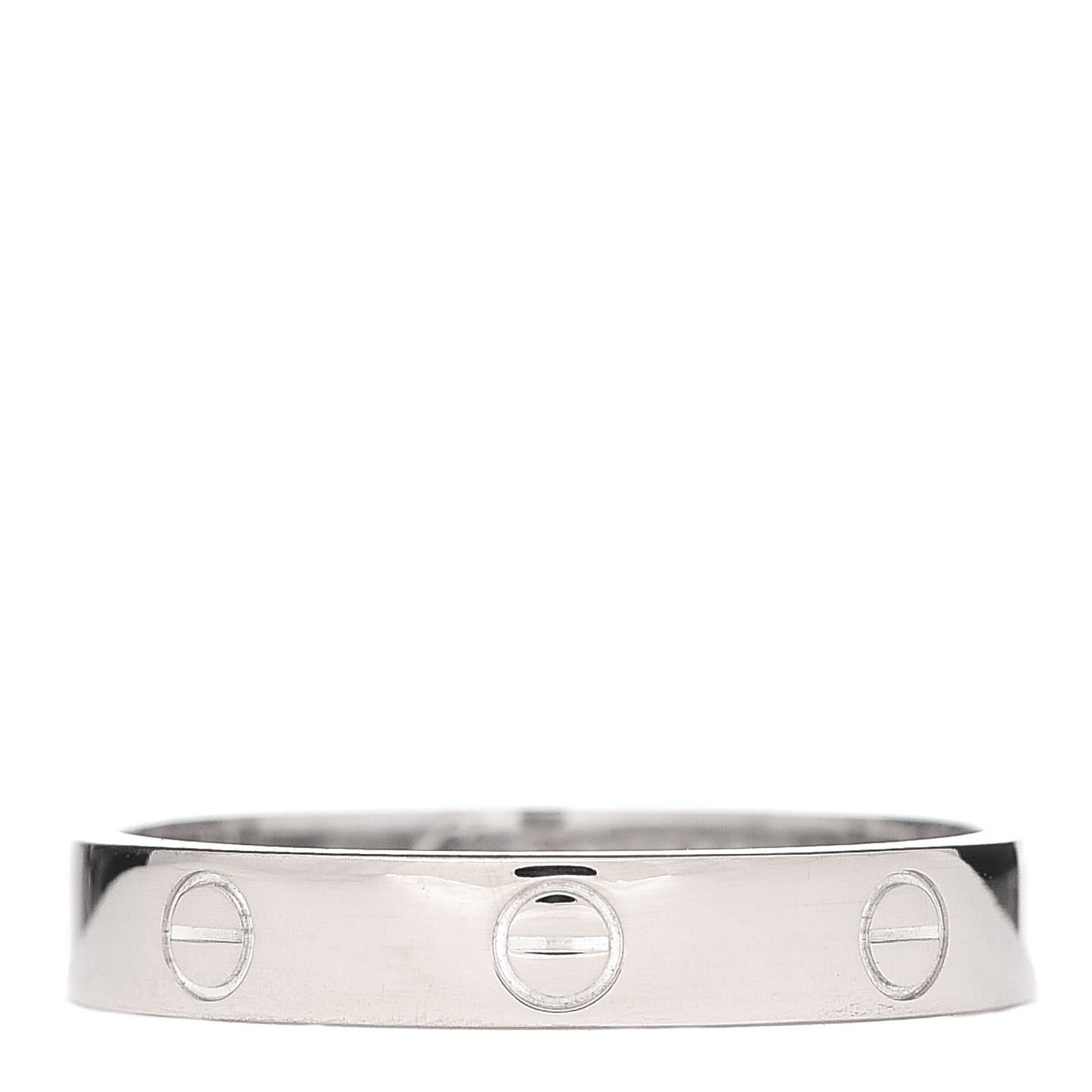 18K White Gold 3.5mm LOVE Wedding Band Ring 61 9.5