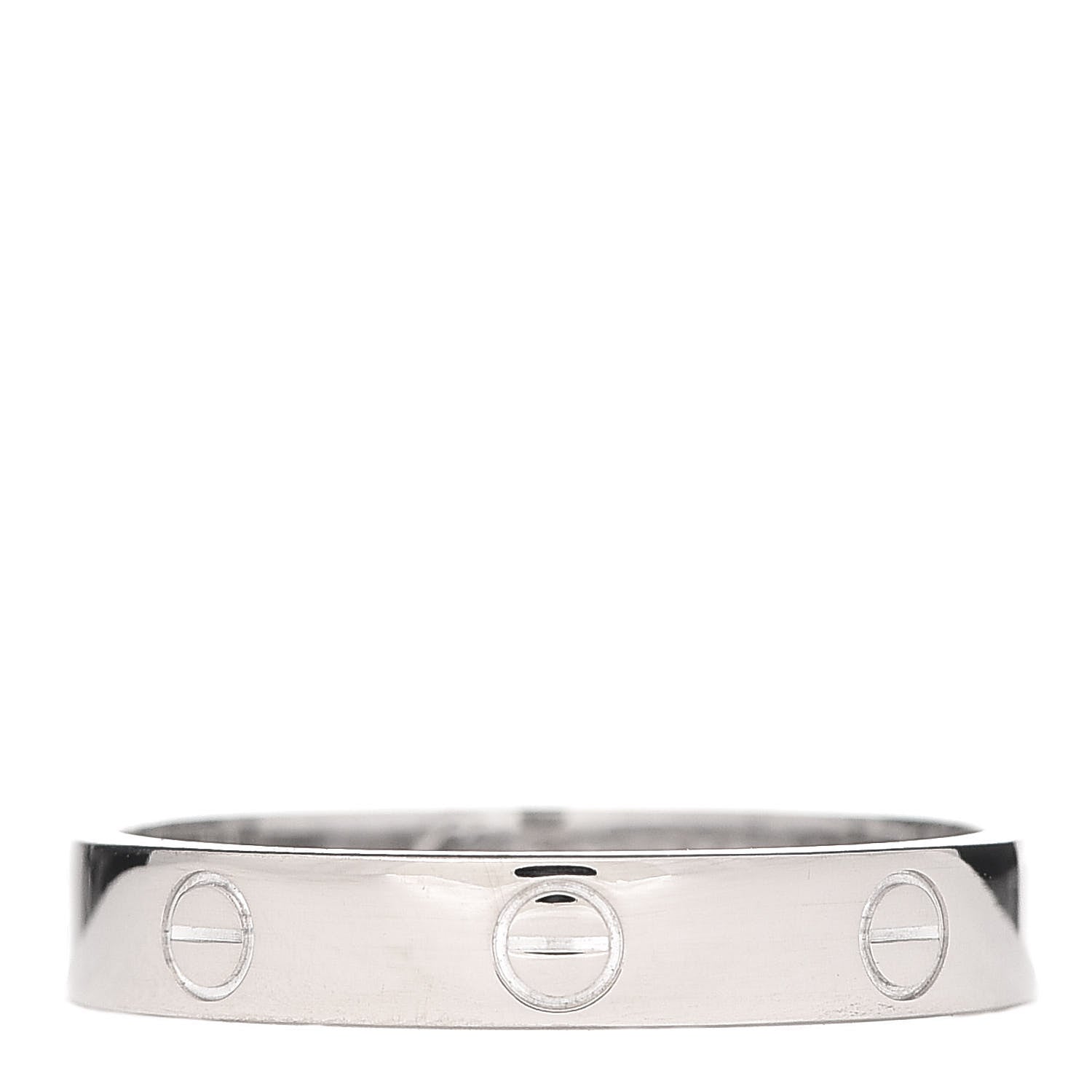 Cartier 18K White Gold 3.5mm LOVE Wedding Band Ring 61 9.5 1 of 4