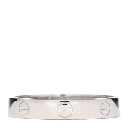 Cartier 18K White Gold 3.5mm LOVE Wedding Band Ring 61 9.5 1 of 4