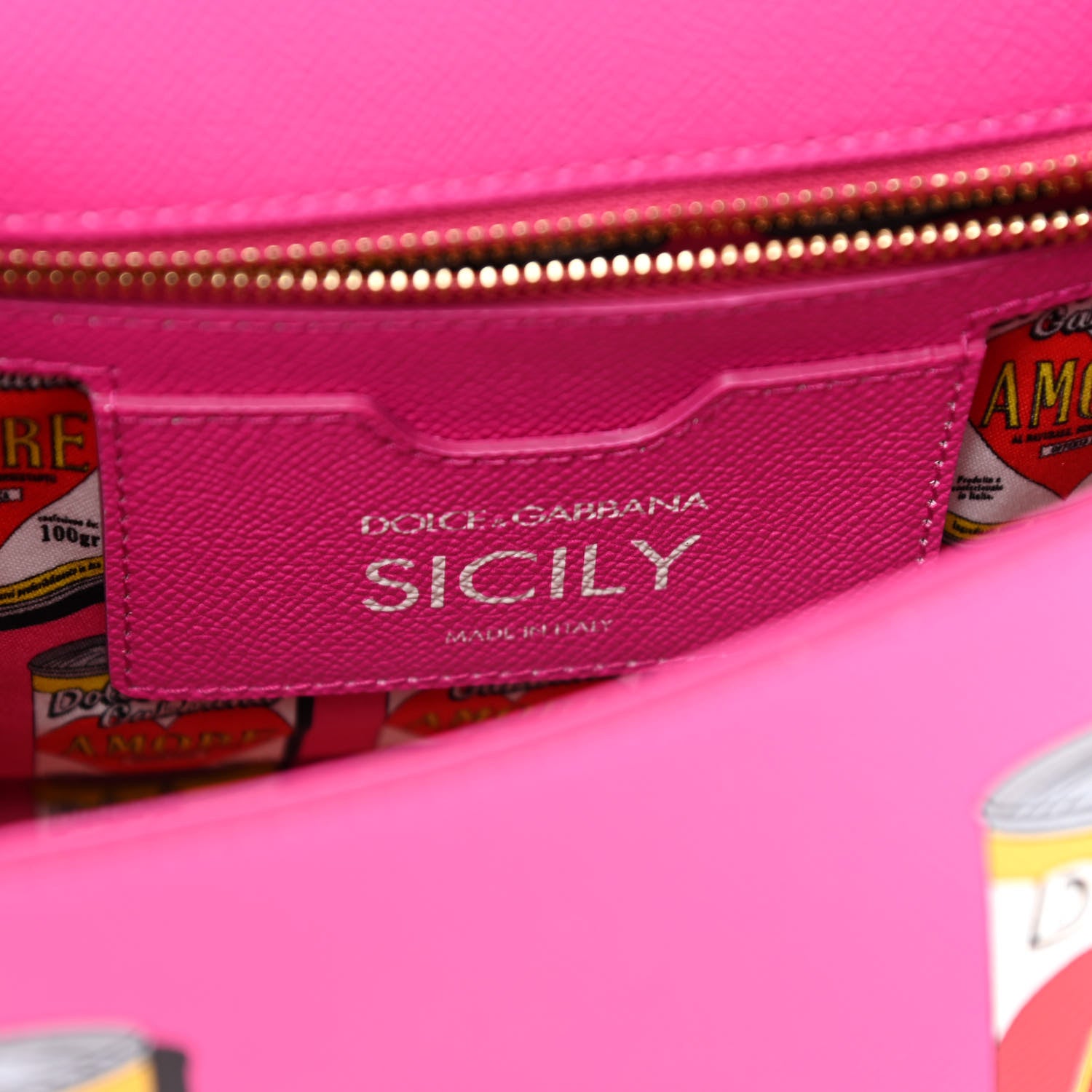 Dolce & Gabbana Dauphine Amore Soup Can Print Medium Miss Sicily Satchel Multicolor 6 of 9