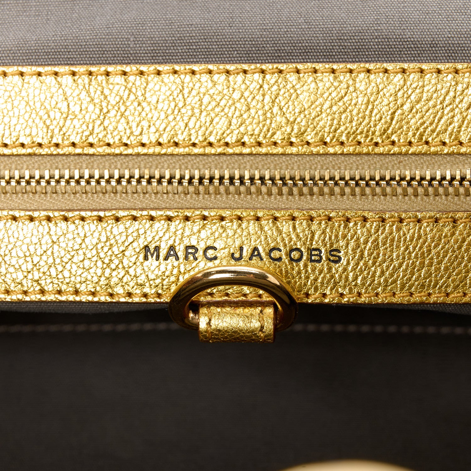 Marc Jacobs Metallic Calfskin Quilted Stam Gold 6 of 11