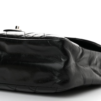 Chanel Glazed Calfskin Quilted Small CC Delivery Tote Black 10 of 10