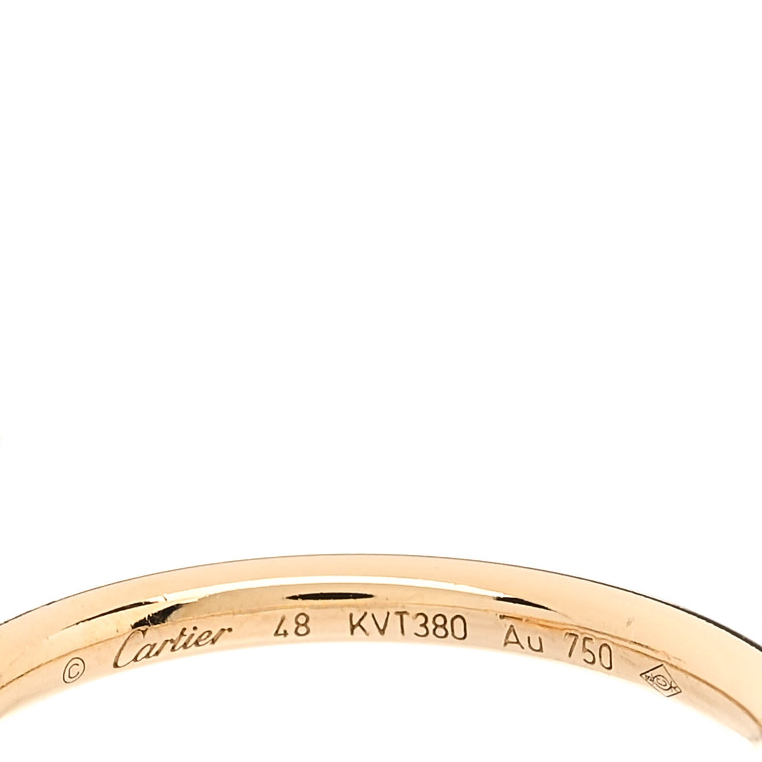 Cartier 18K Yellow Gold Small Juste Un Clou Ring 48 4.5 4 of 5