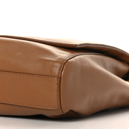 Saint Laurent Smooth Calfskin Suede Medium Reversible Monogram Kate Satchel Light Ochre 13 of 14