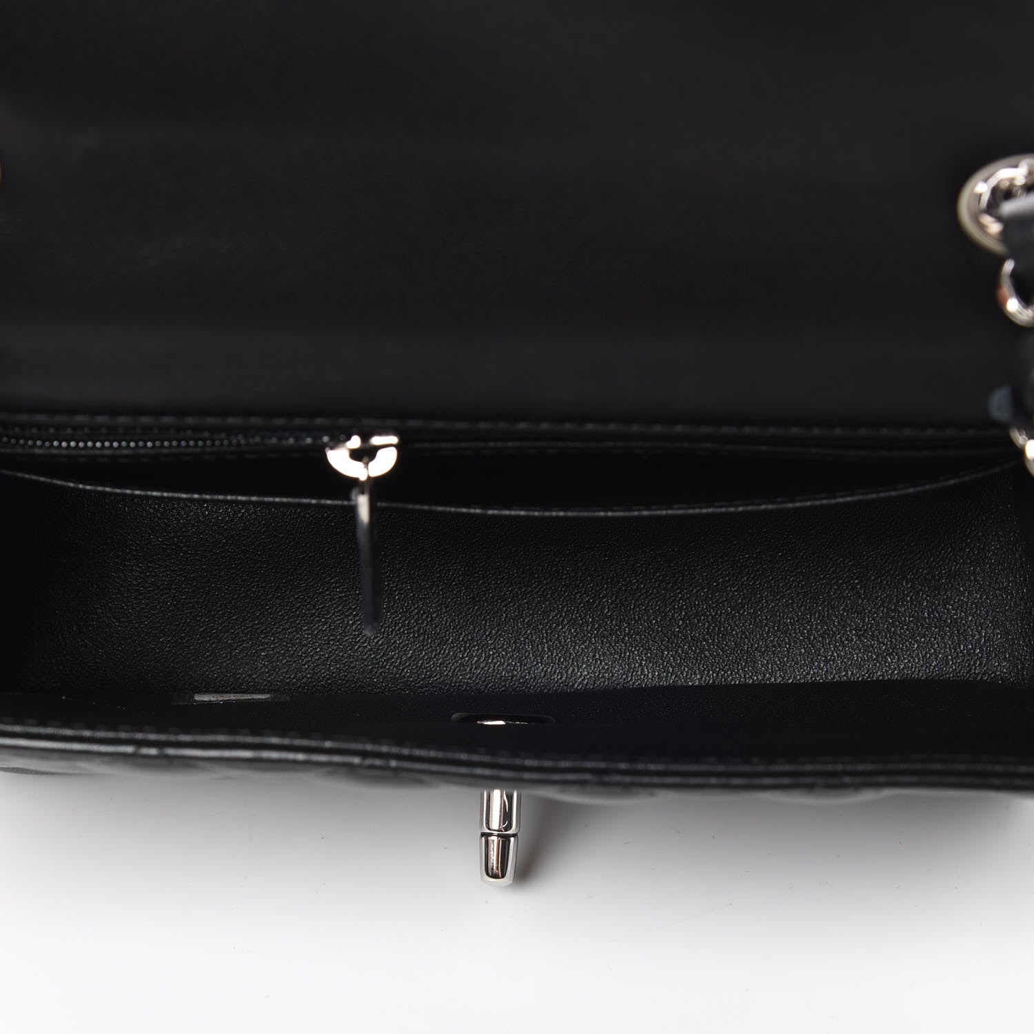 Chanel Lambskin Quilted Mini Rectangular Flap Black 5 of 11