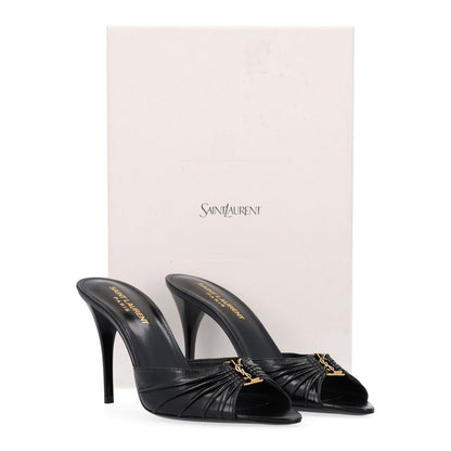 Saint Laurent Nappa Sugar Babylone 90 Mules 38 Black 11 of 11