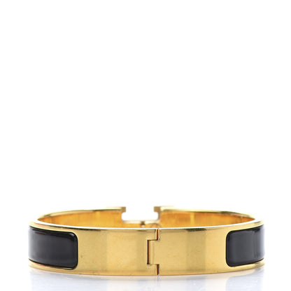 Hermes Enamel Narrow Clic Clac H Bracelet PM Black 3 of 6
