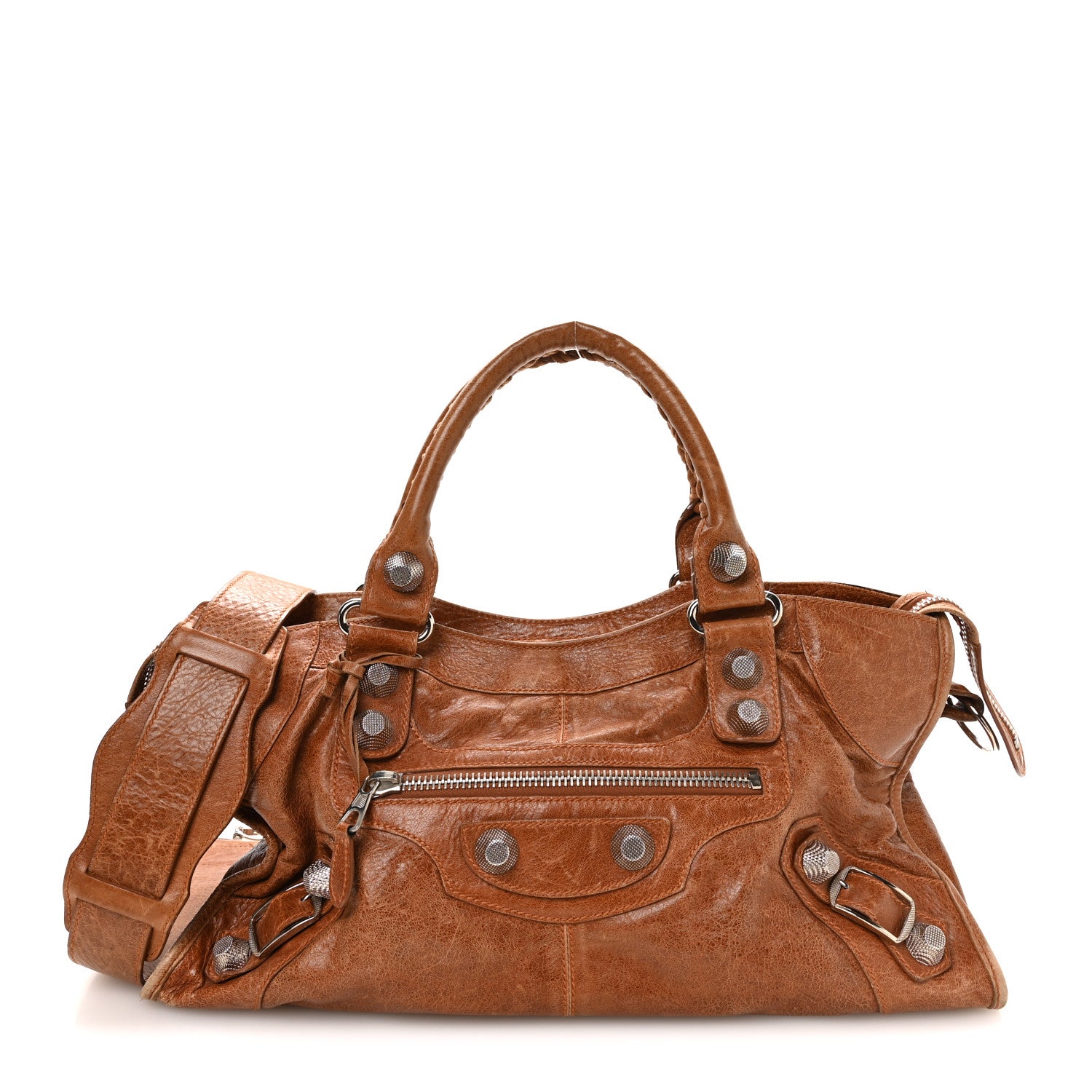Balenciaga Agneau Giant 21 Silver Hardware City Sienna 1 of 12