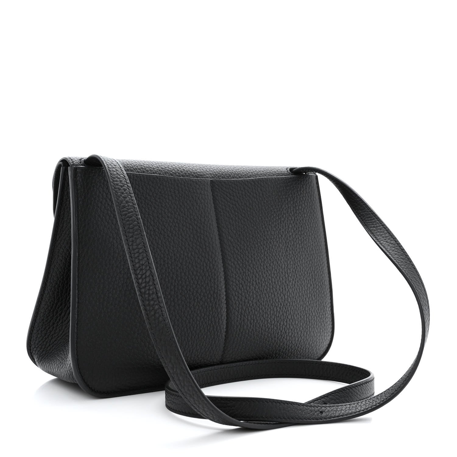 Hermes Taurillon Clemence Halzan 25 Black 3 of 10